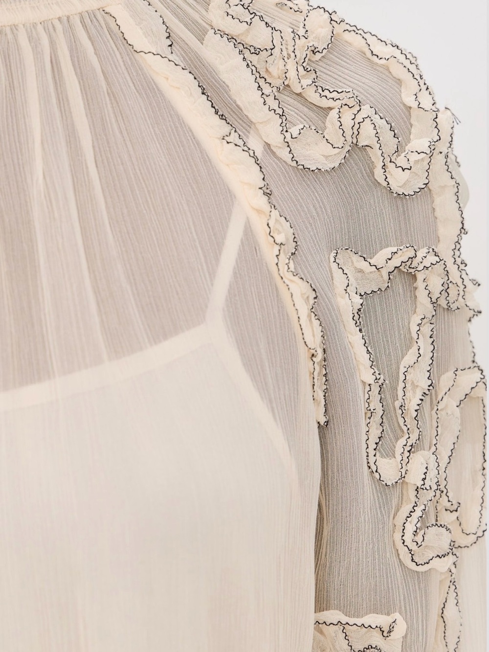 Ulla Johnson Silk Ruffle Top - Picture 5 of 10